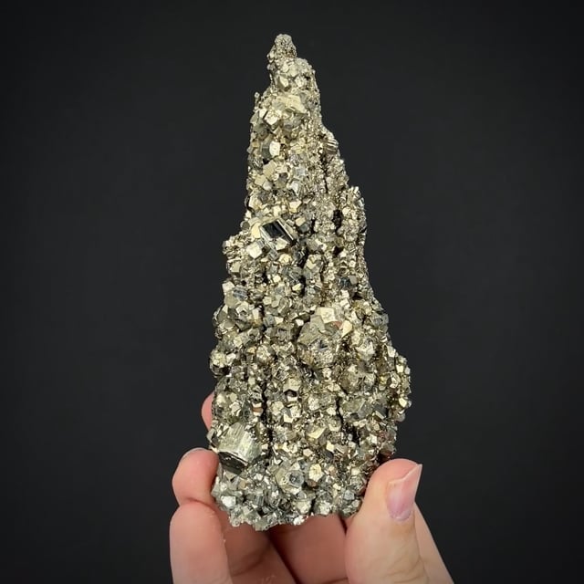 Pyrite - unusual pinnacle growth