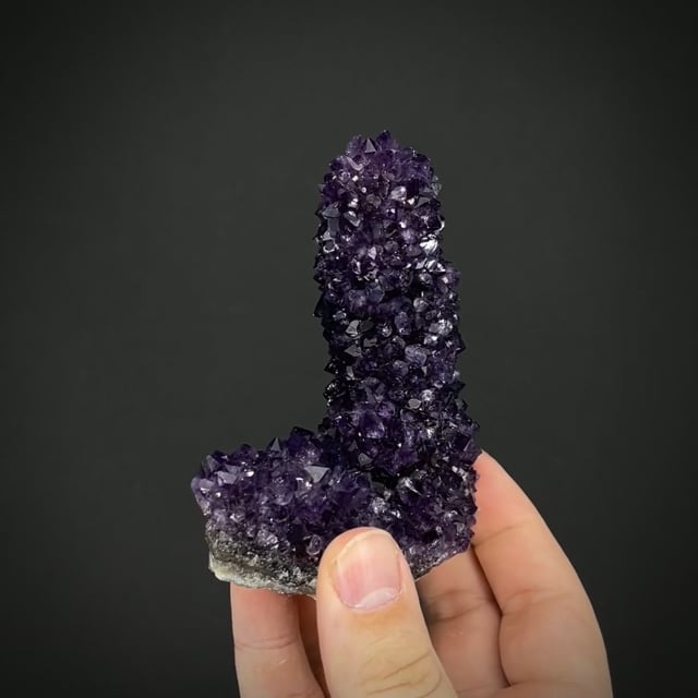 Quartz var. Amethyst stalactite