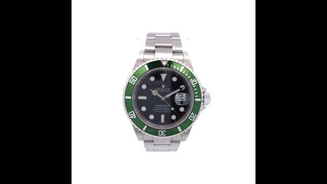 Rolex Submariner 'Kermit' Black Dial Green Bezel R16610V
