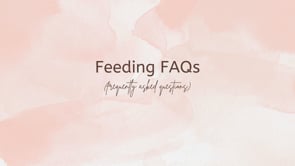 Feeding FAQs- edited