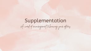 Supplementation- edited