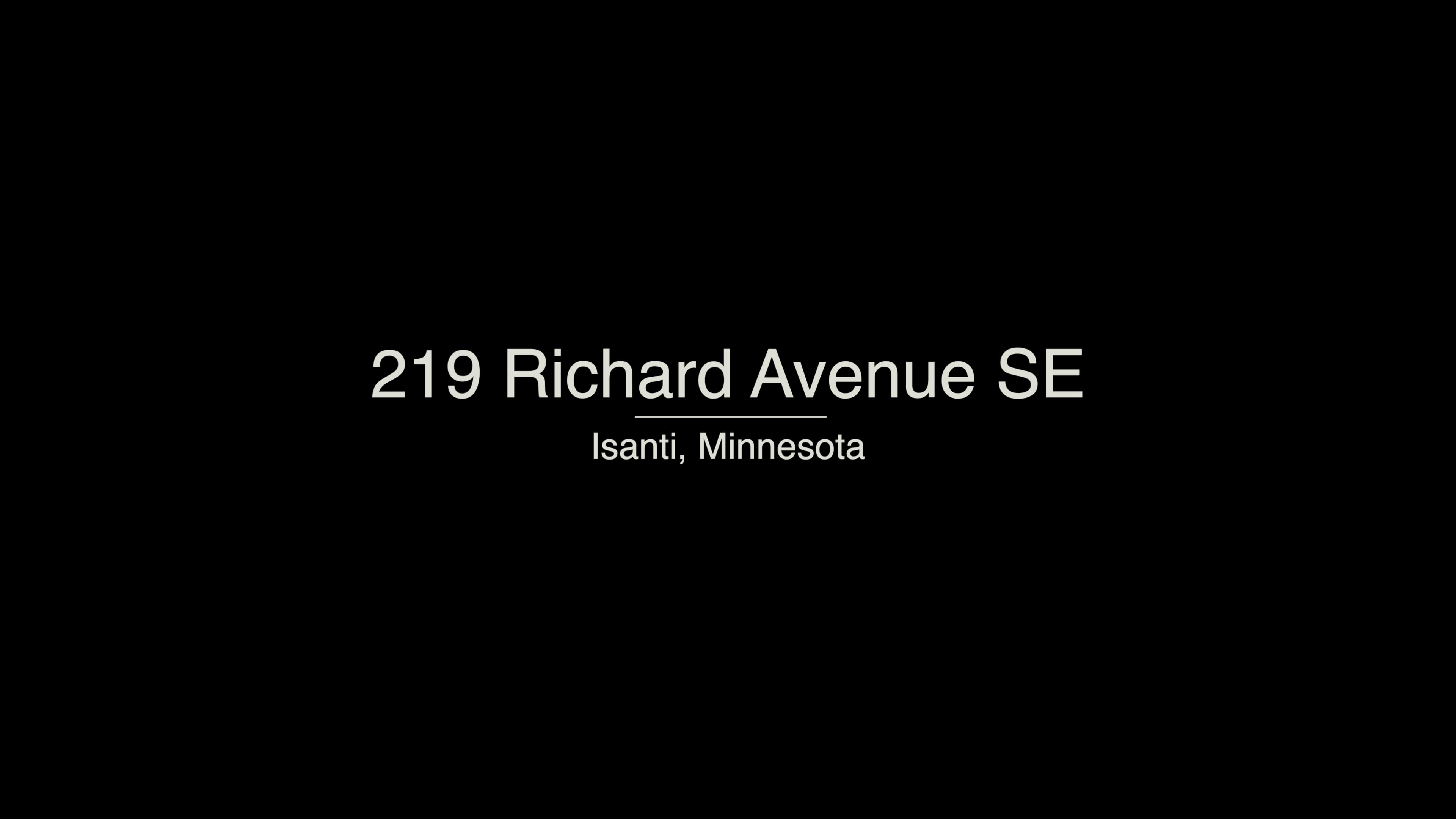 219 Richard Avenue SE, Isanti - 219 Richard Avenue SE, Isanti on Vimeo