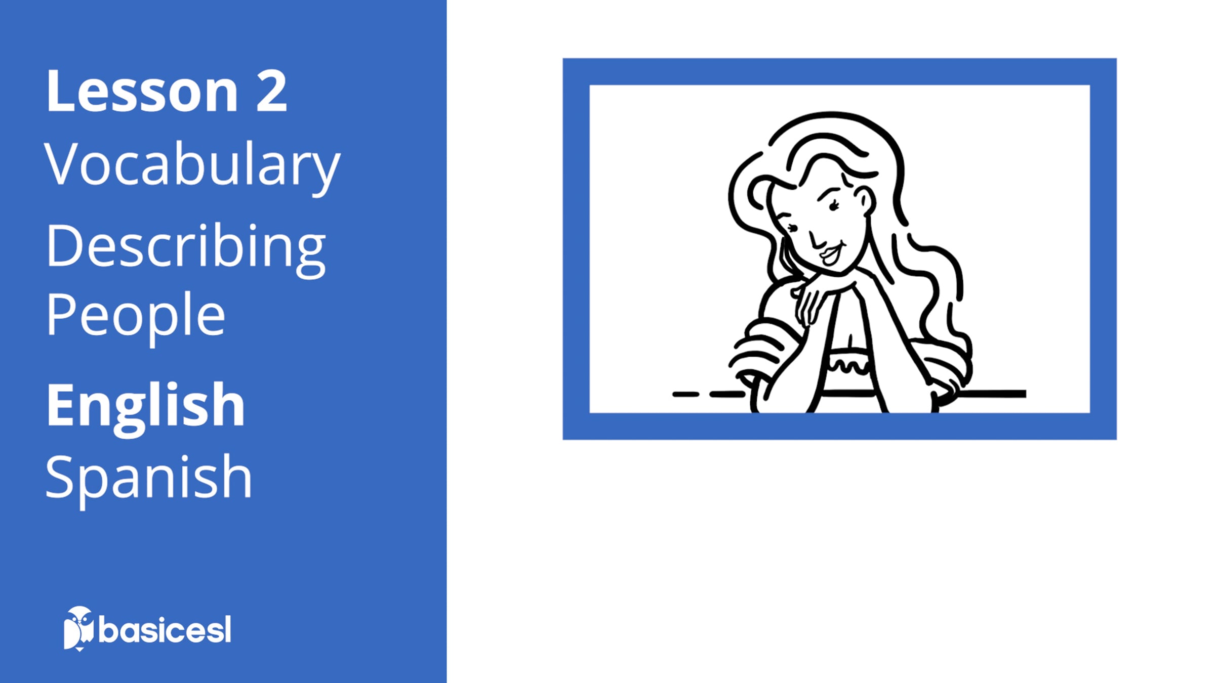 Lesson 2 | Describing People | Basic ESL WORKBOOK 1 | Translation ...