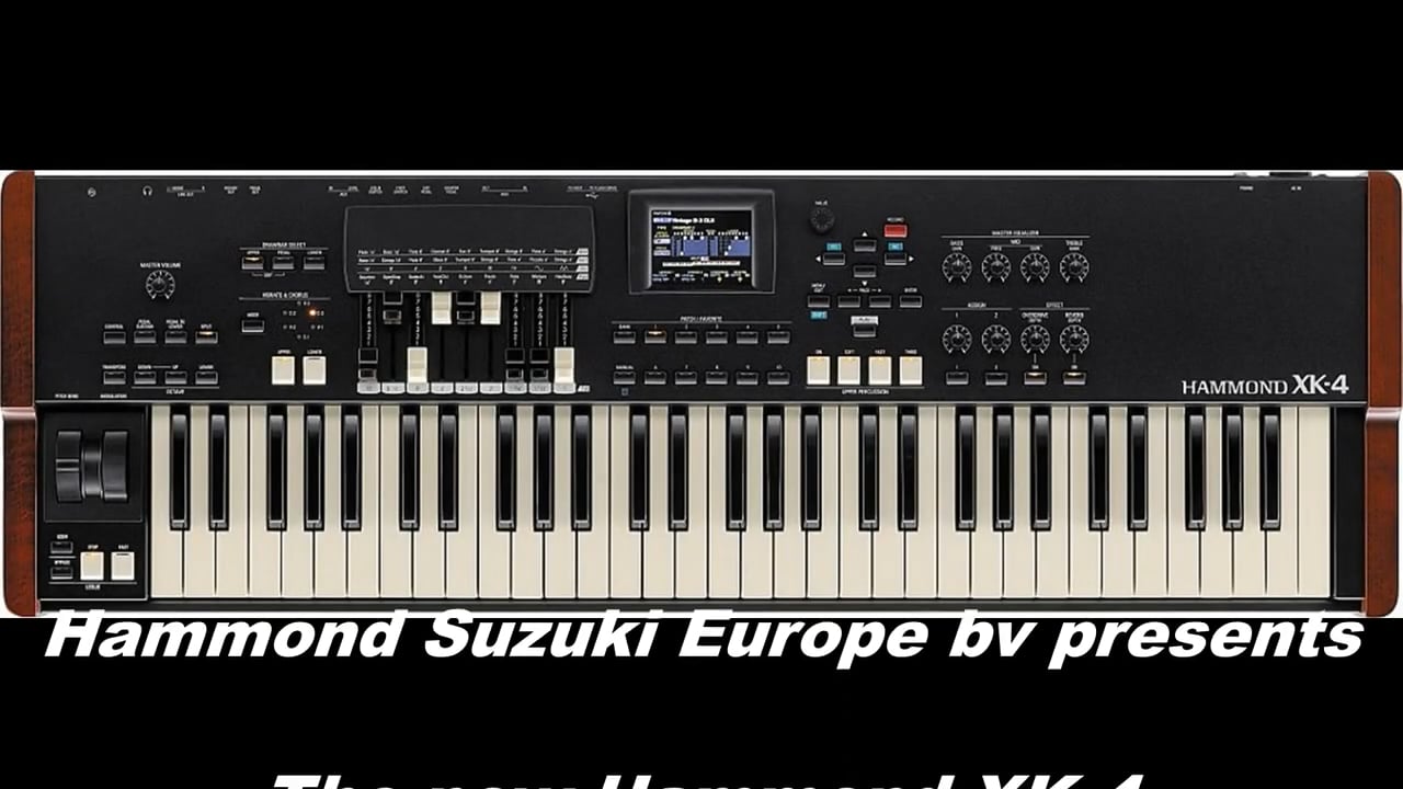 Hammond XK-4 Portable virtueel toonwiel keyboard video