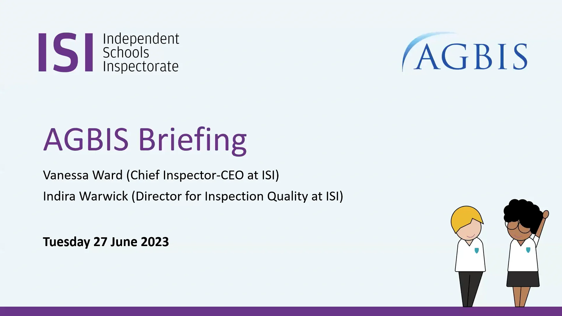 AGBIS Briefing - ISI Framework 23, 27th June 2023 on Vimeo