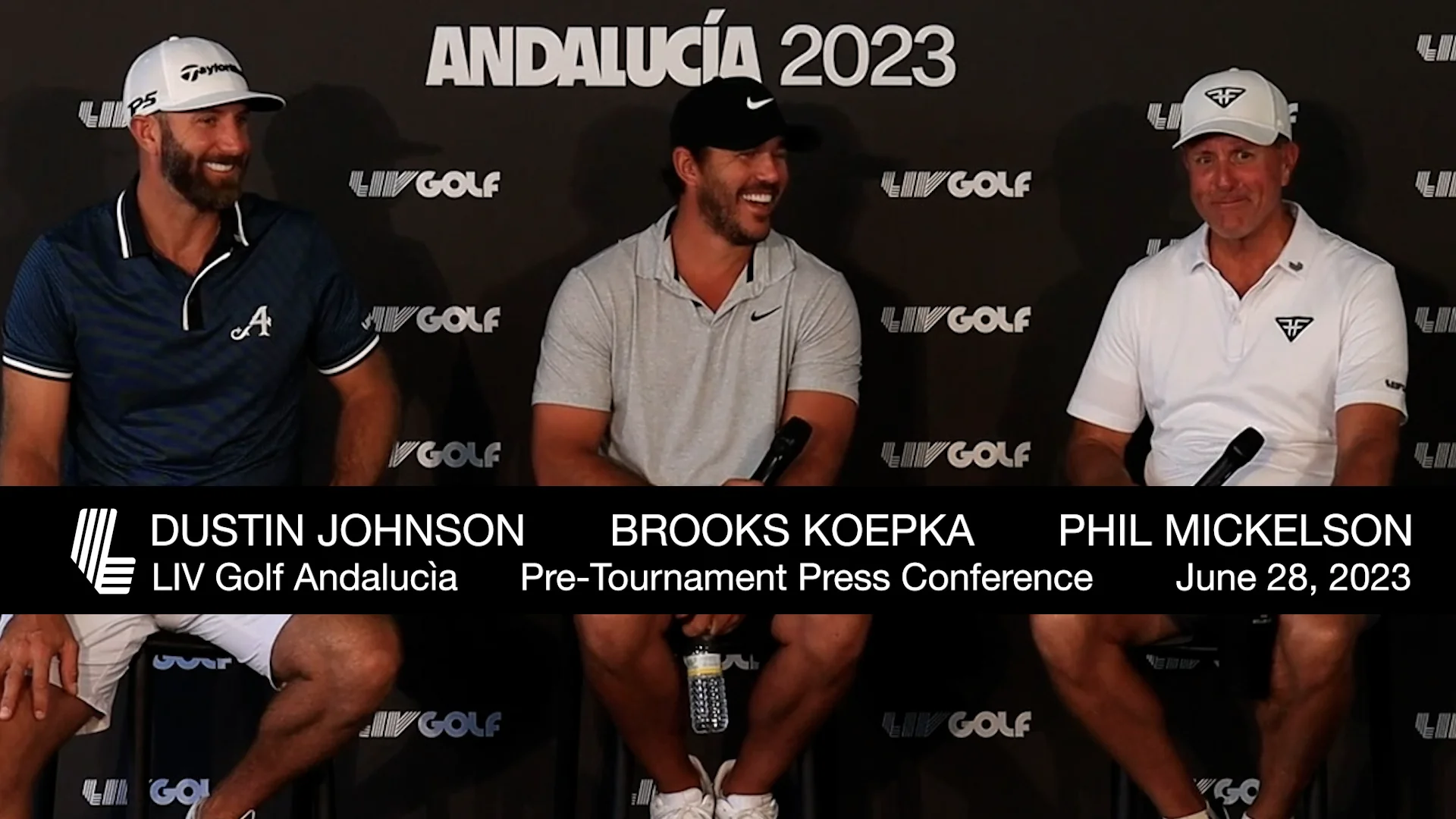 LIV Golf Andalucía Press Conference Phil Mickelson, Brooks Koepka