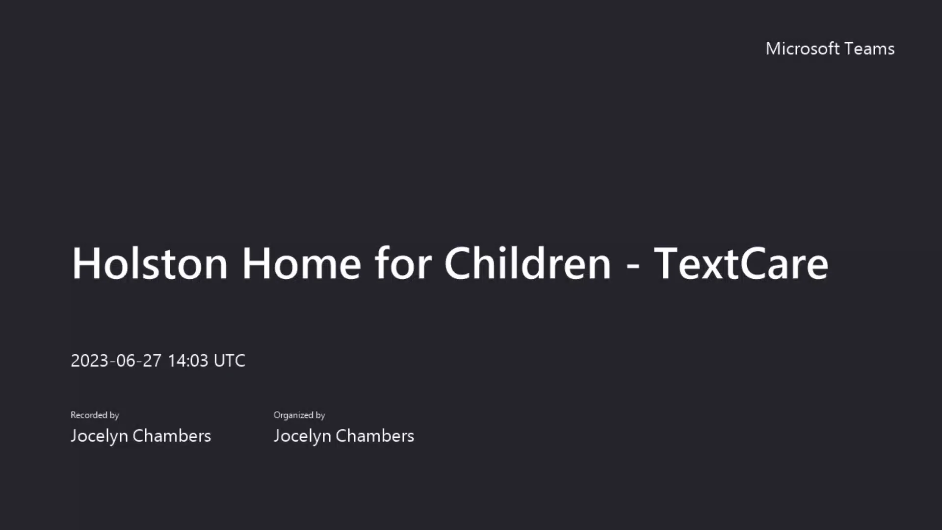 TextCare Introduction Holston Home for Children on Vimeo