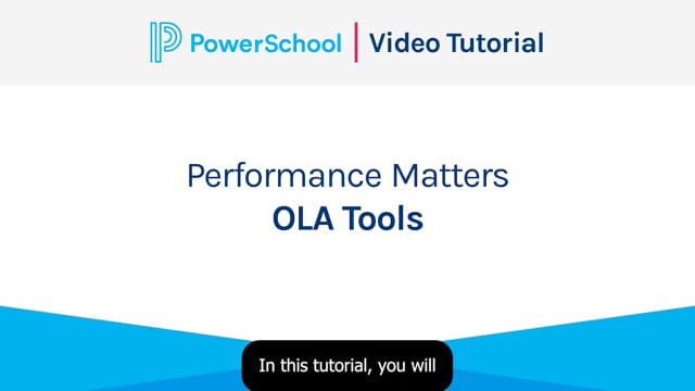 Performance Matters Video Tutorials - OLA For Students On Vimeo