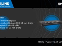 Hirose FH34D Back-Flip Actuator FPC/FFC ZIF Connector | Heilind Electronics