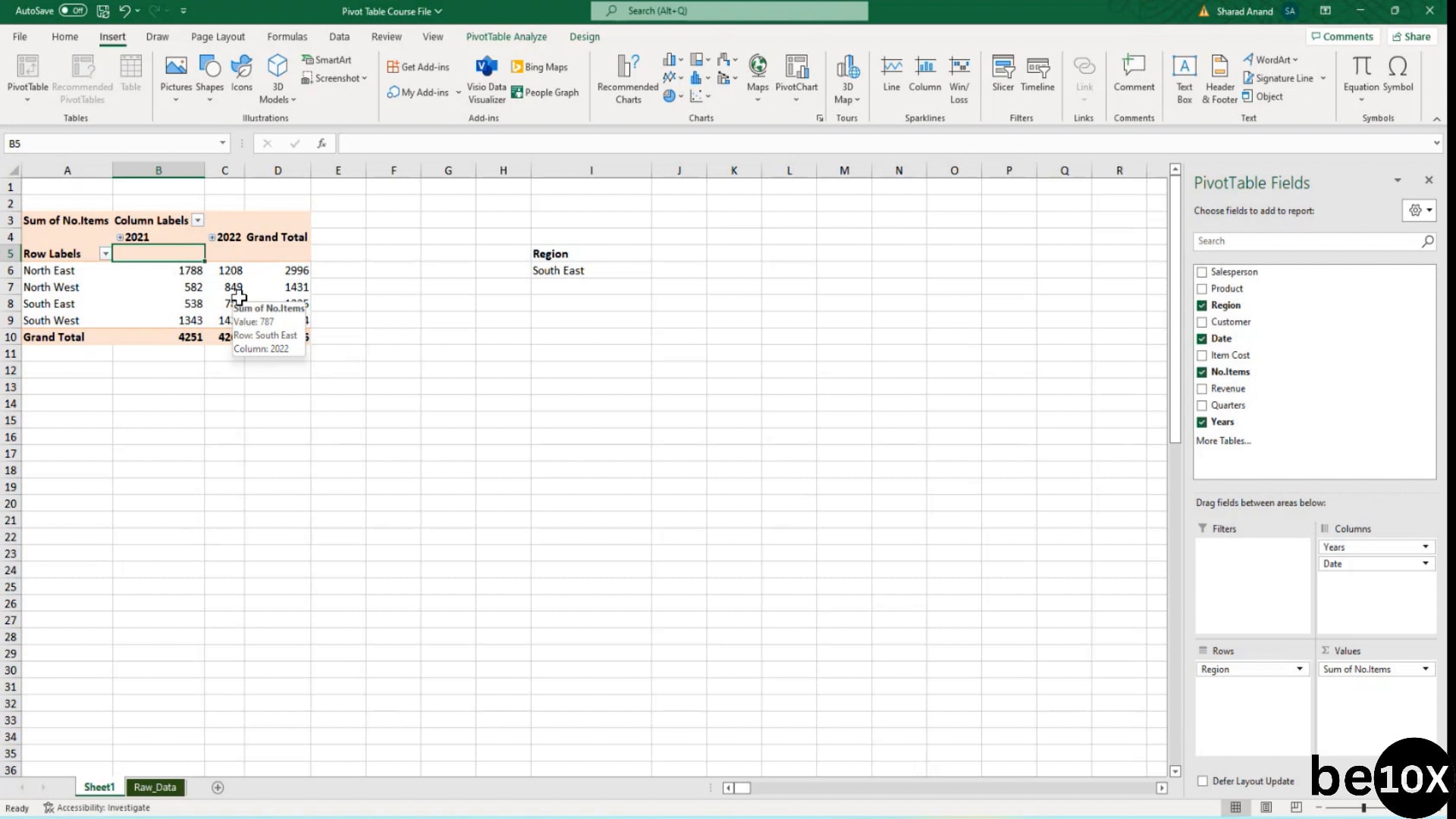 4 - Explore PivotTable data in a formula on Vimeo