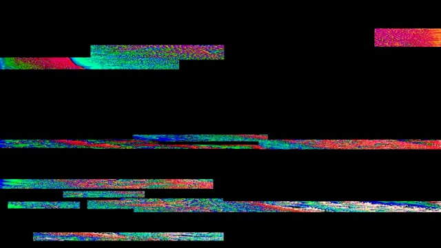 Digital glitch effect on computer or TV screen