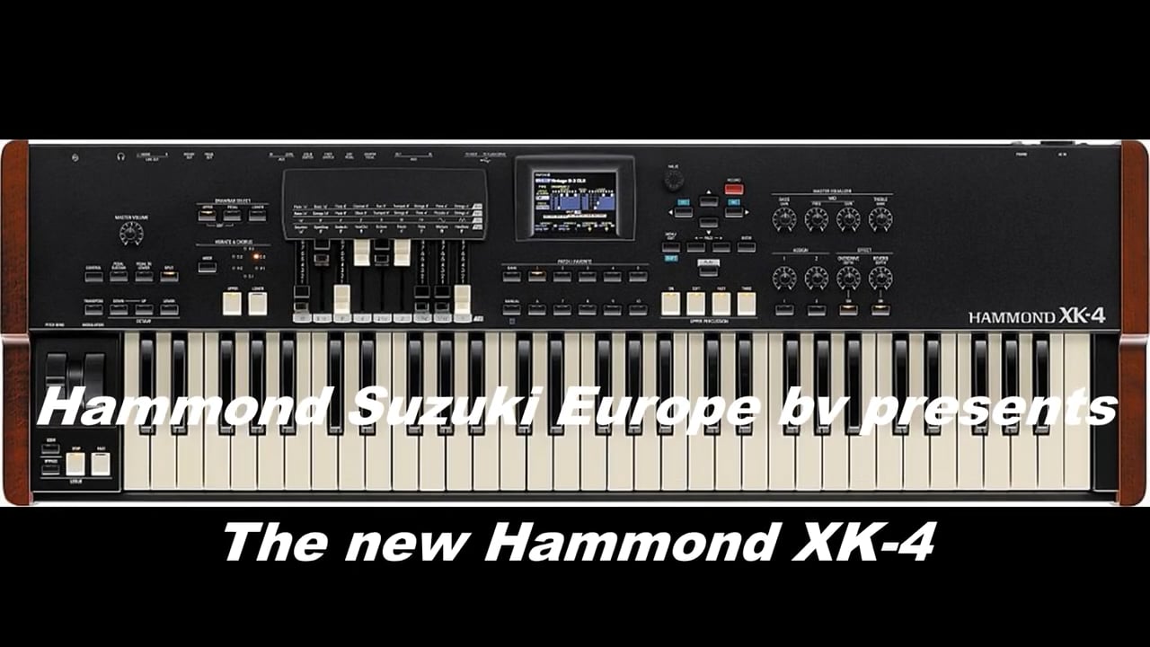 Hammond XK-4 Portable virtueel toonwiel keyboard video