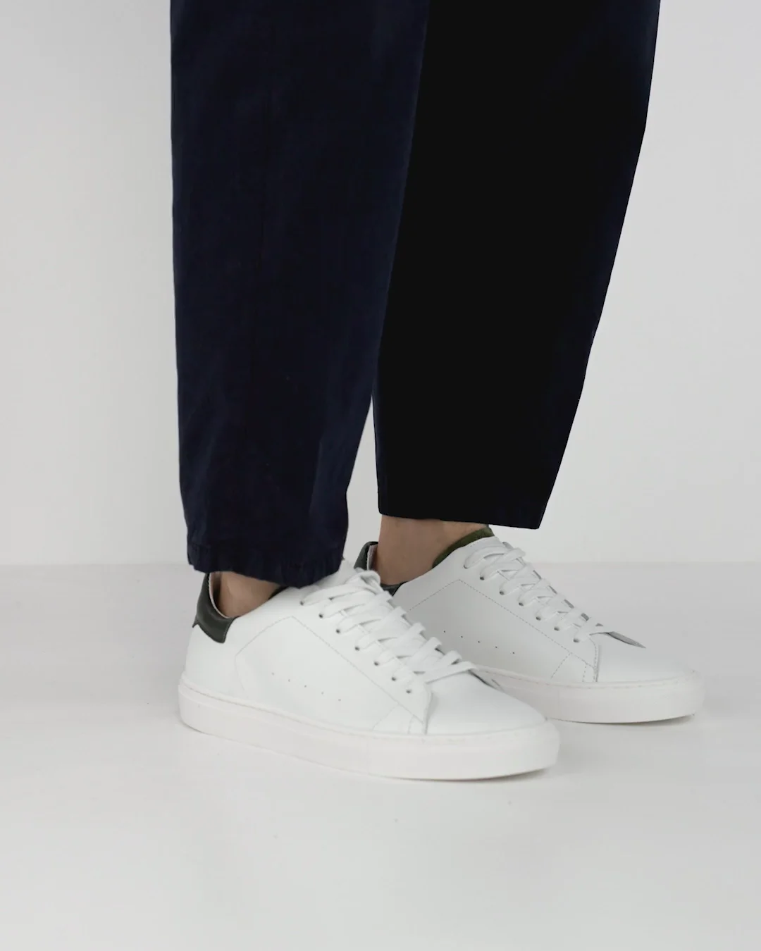 Sneakers man white leather | Barca Stores