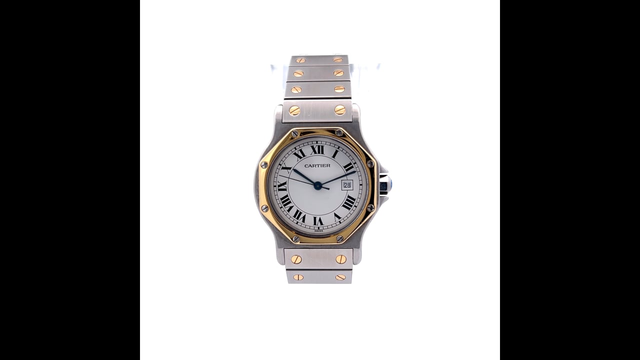 Ladies Cartier Santos Octogon Two Tone 187903 – Filigree Jewelers