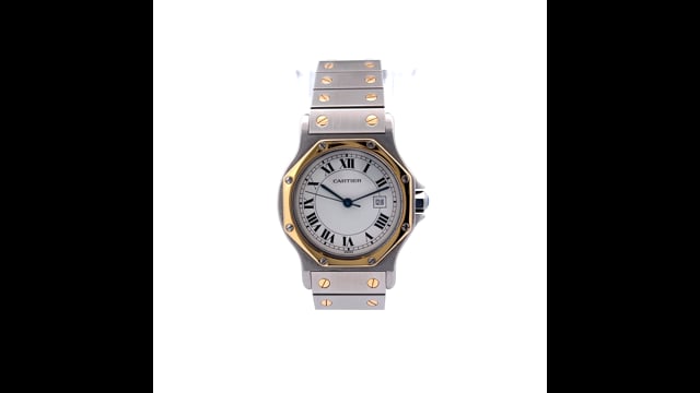 敬介ページ Ladies Cartier Santos Octogon Two Tone 187903 – Filigree Jewelers