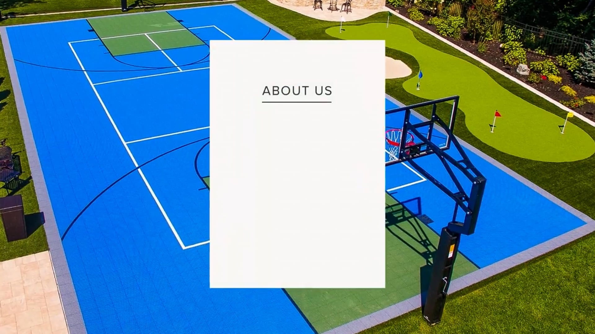 Tour Greens Michigan  Backyard Basketball Court Installers