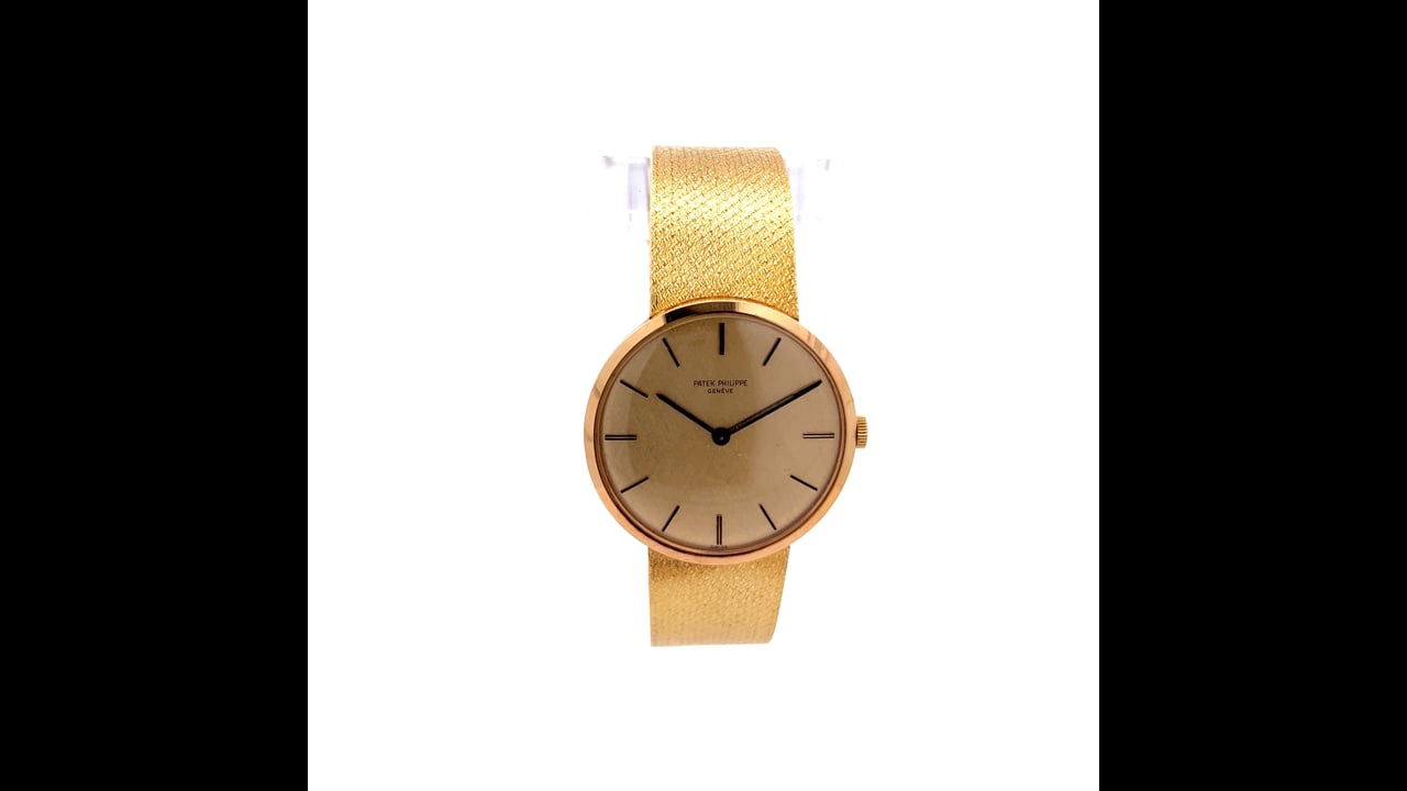 Patek Philippe Vintage 18K Yellow Gold Calatrava 1970 Original 