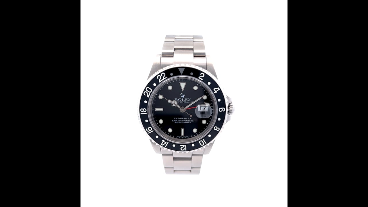 Rolex GMT-Master II Black Dial Bezel 16710 – Filigree Jewelers