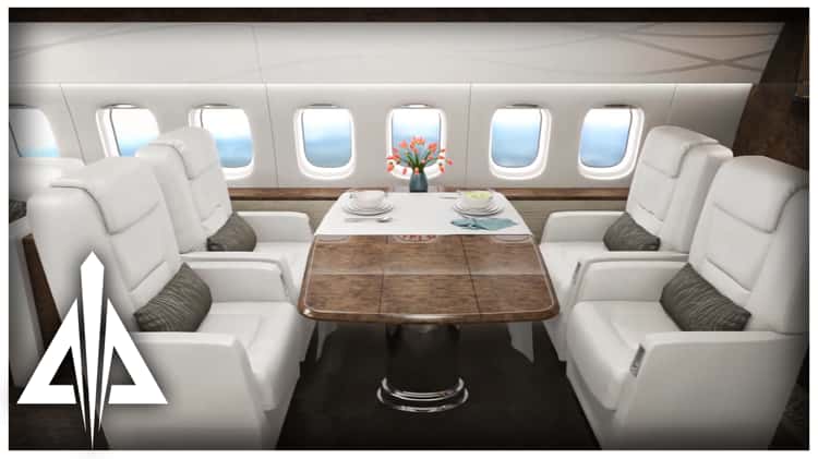 Private Jet Interior Layout