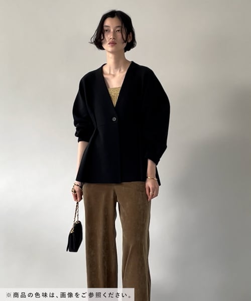 タックペプラムニットカーディガン | [公式]カレンソロジー  