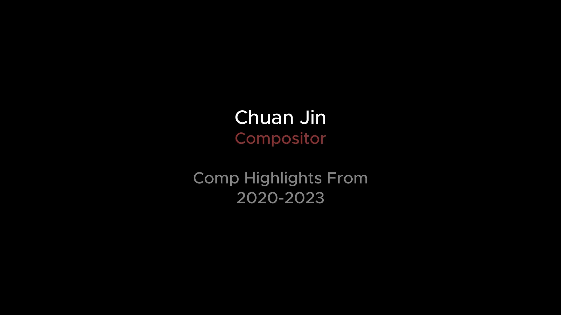 2023 Comp Reel on Vimeo