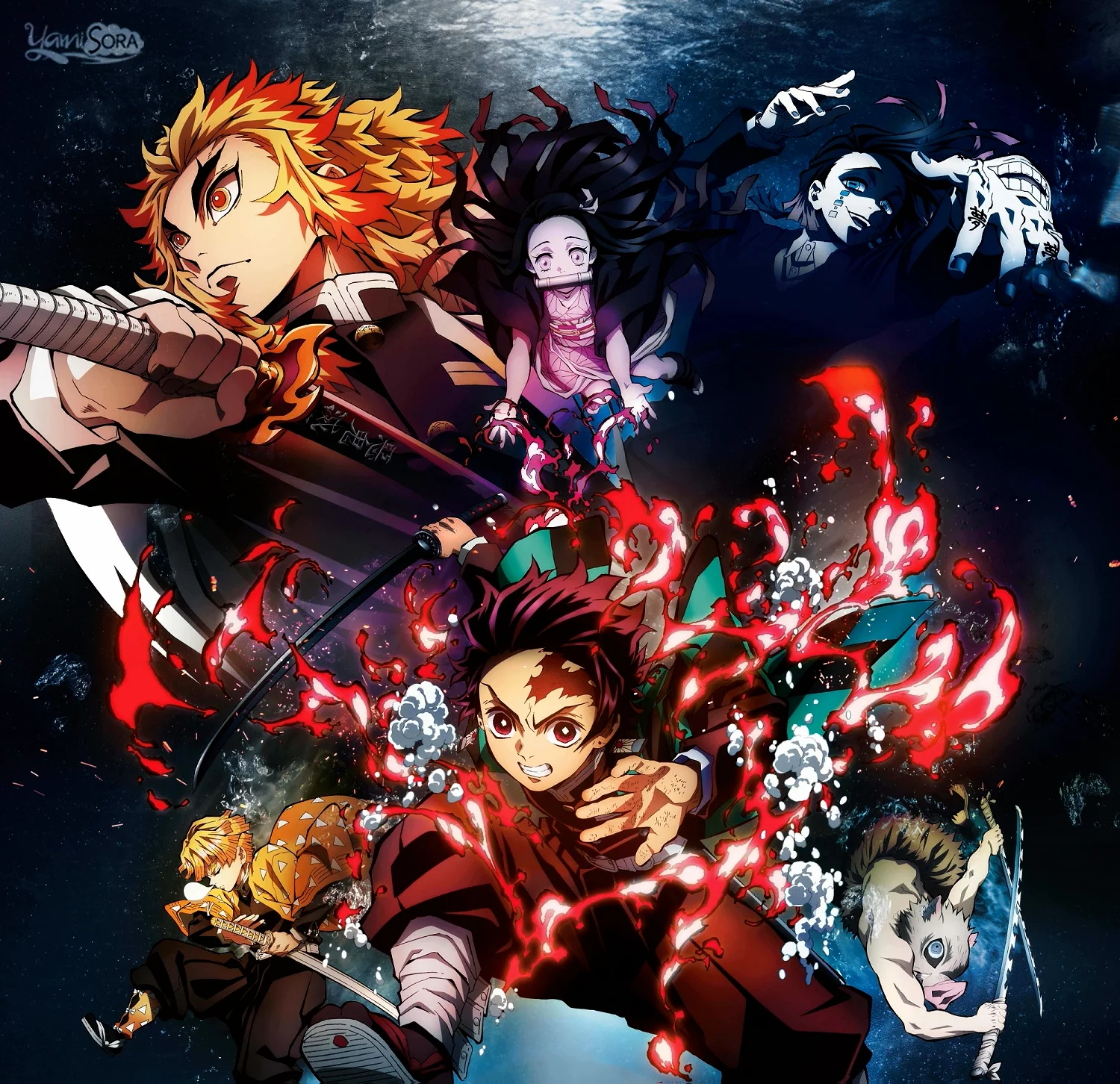 Опенинги клинок рассекающий демонов. Клинок рассекающий демонов 1. Demon slayer inosuke. Блич демон. Тенген узуй трейлер.