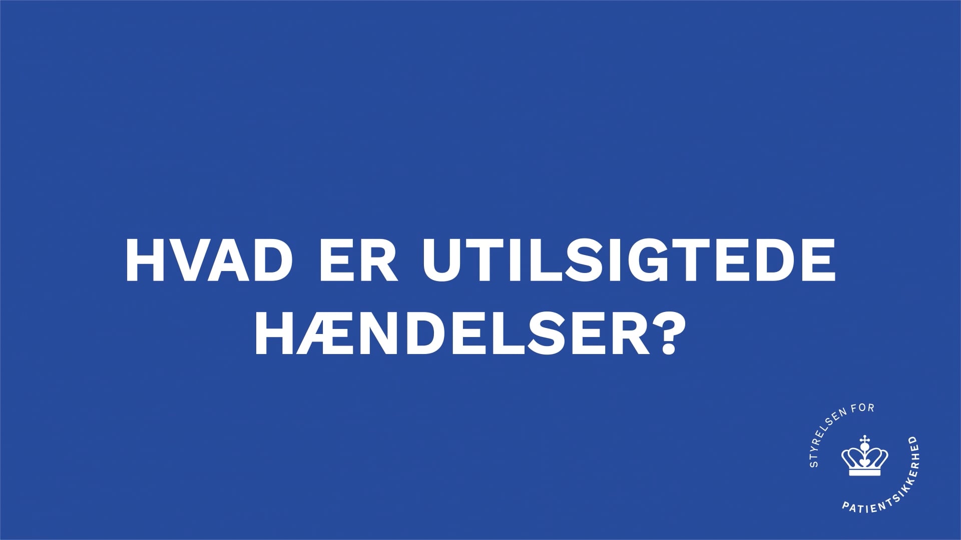 Hvad er utilsigtede h ndelser on vimeo
