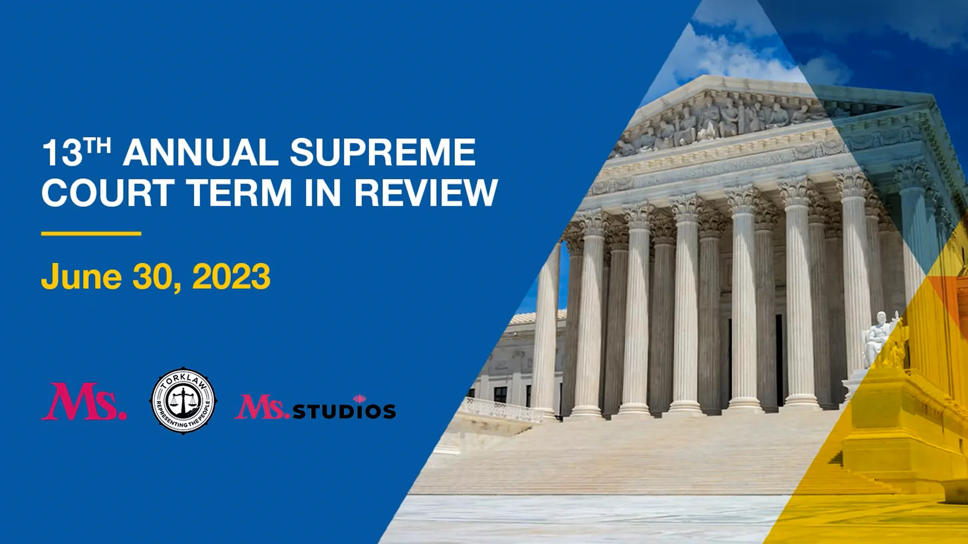 13th Annual Supreme Court Term in Review on Vimeo