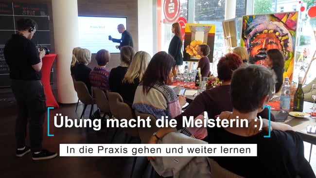 Workshop Praxisübung Teil 2 mit Brötchen essen verbinden