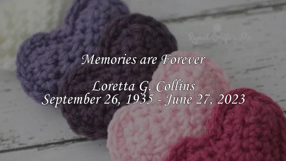 Obituary information for Loretta Collins
