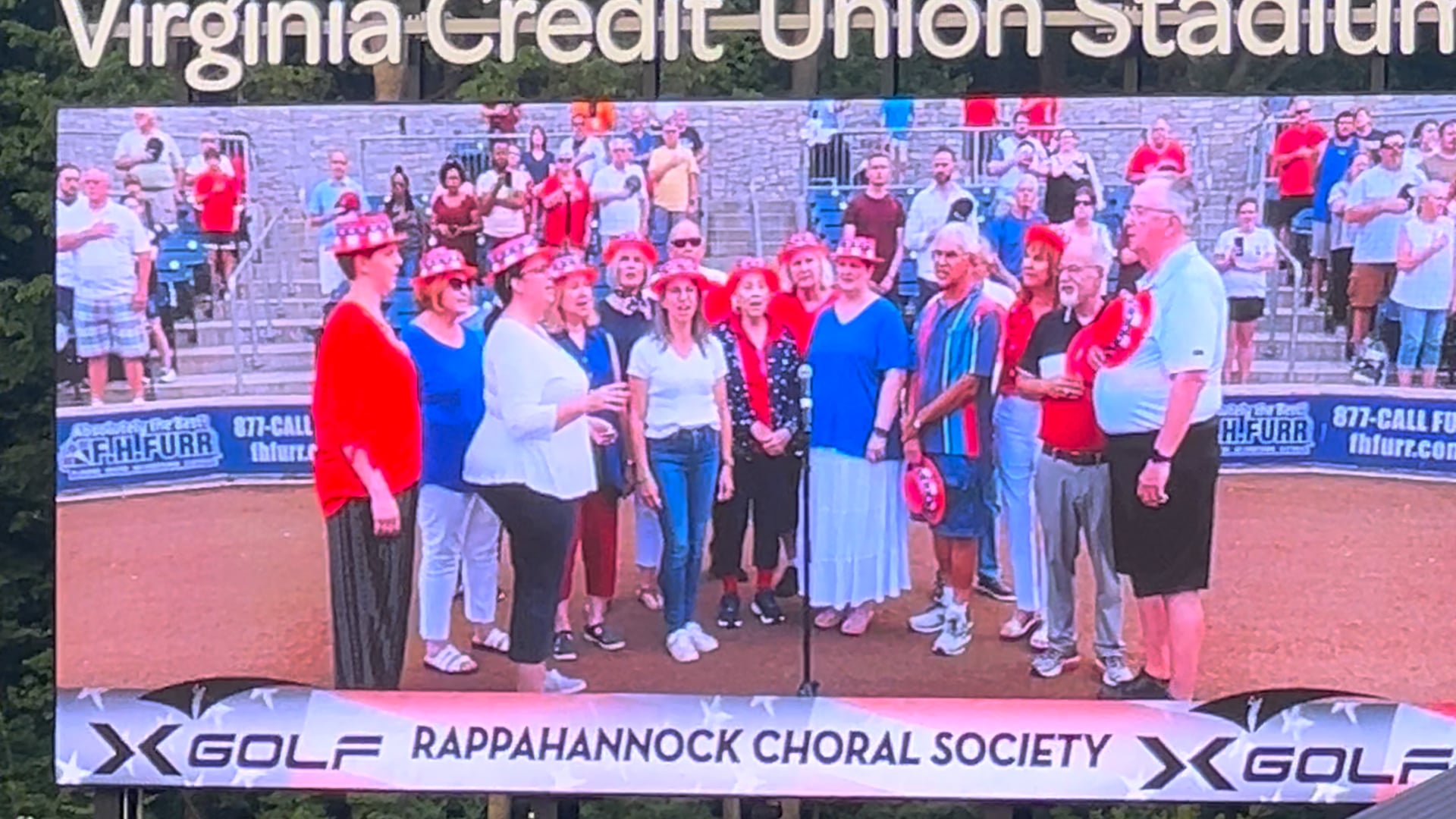 RCS Singing the National Anthem