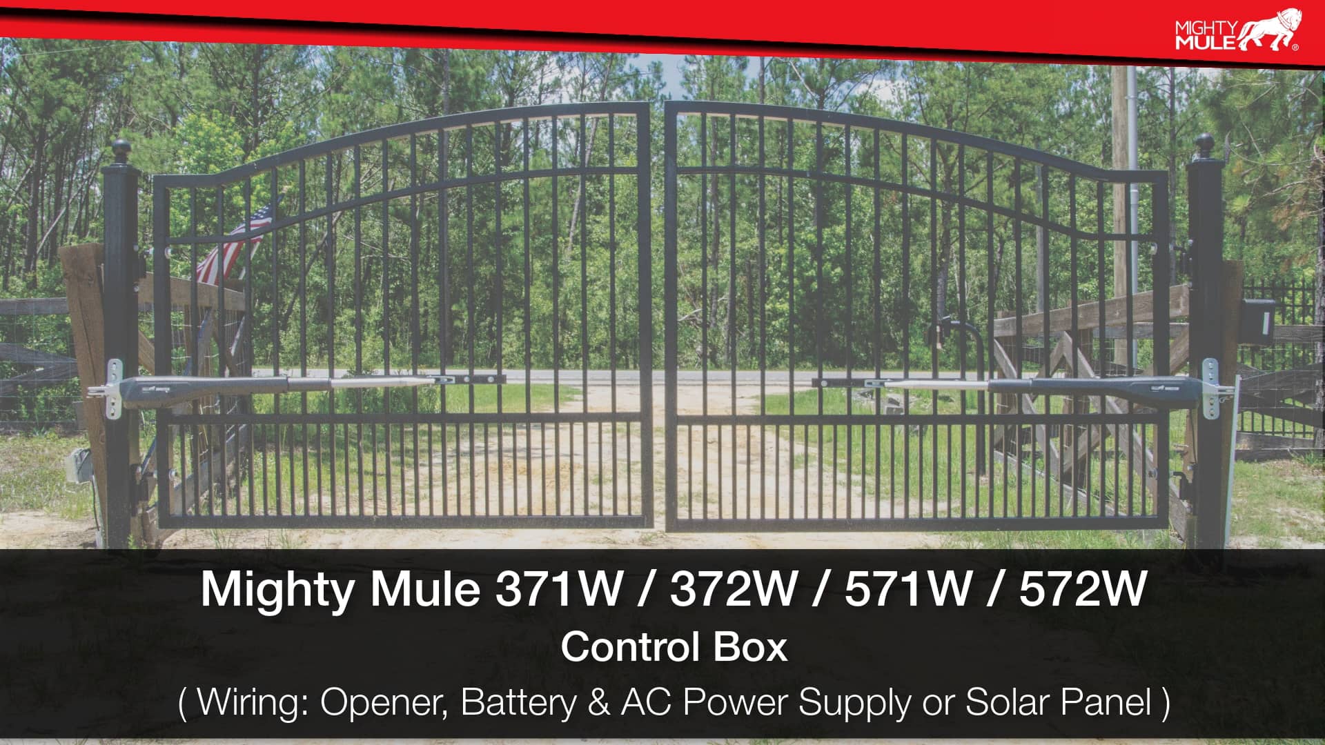 Mighty Mule 371W / 372W / 571W / 572W Installation Wiring the Control