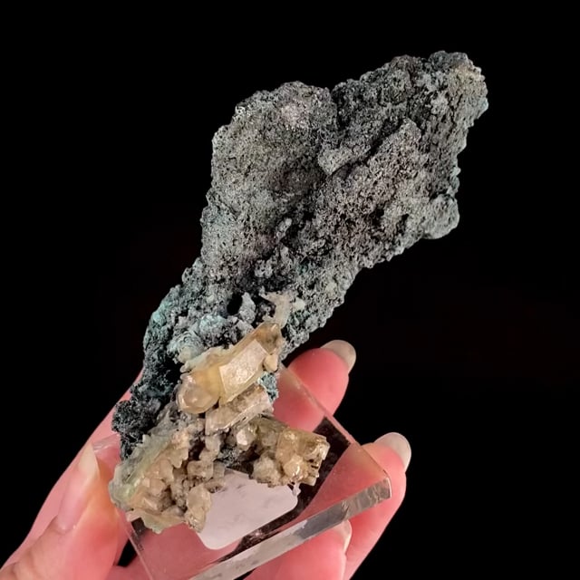 Tennantite Subgroup pseudomorph after Azurite with Cerussite