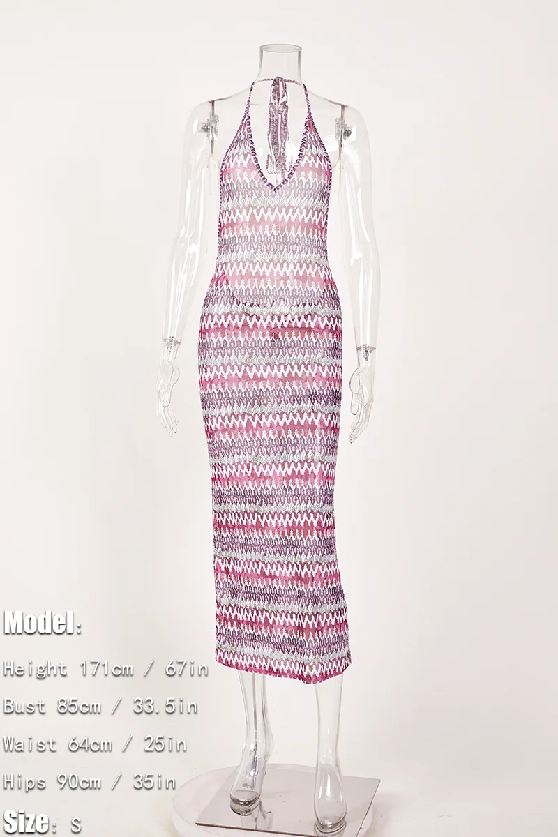 Sexy Adult Lady like Woman Stitching Sheer Mesh Dress Women Sexy Pleated Slim Hip Dress main image 1