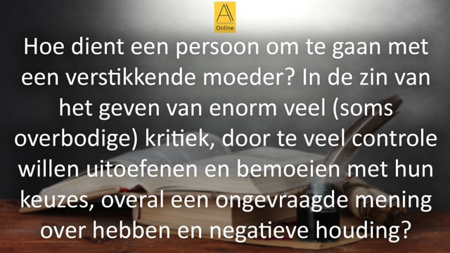 Hoe om te gaan met een verstikkende moeder