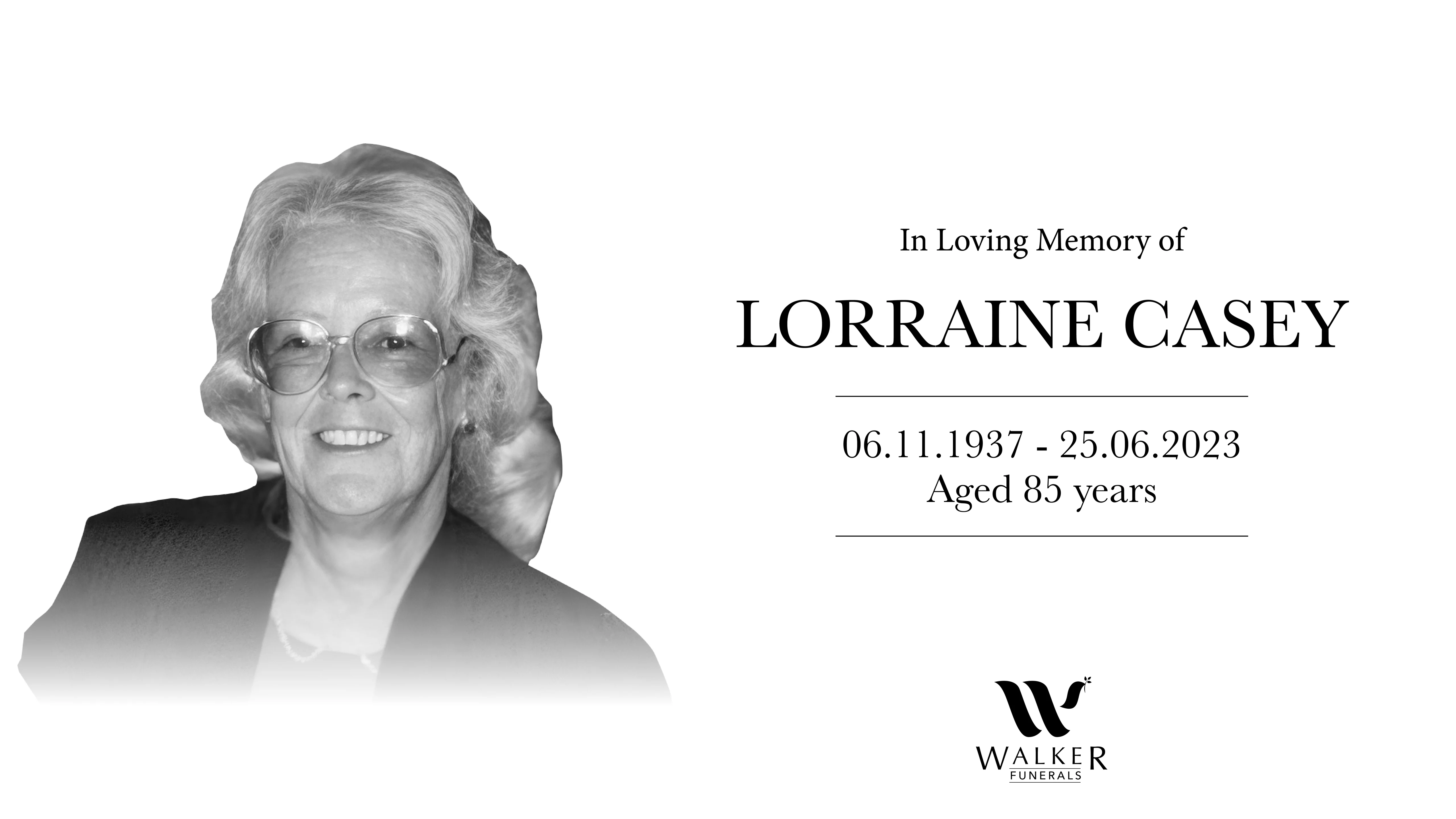 Robert B Walker Funerals Lorraine Casey on Vimeo