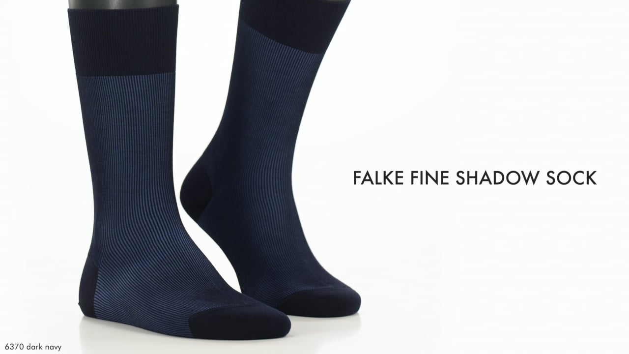 Short Socks Fine Shadow (Blue) | FALKE