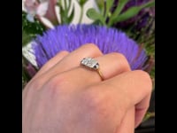 Diamond Sapphire 18k Deco Ring 13732-2396