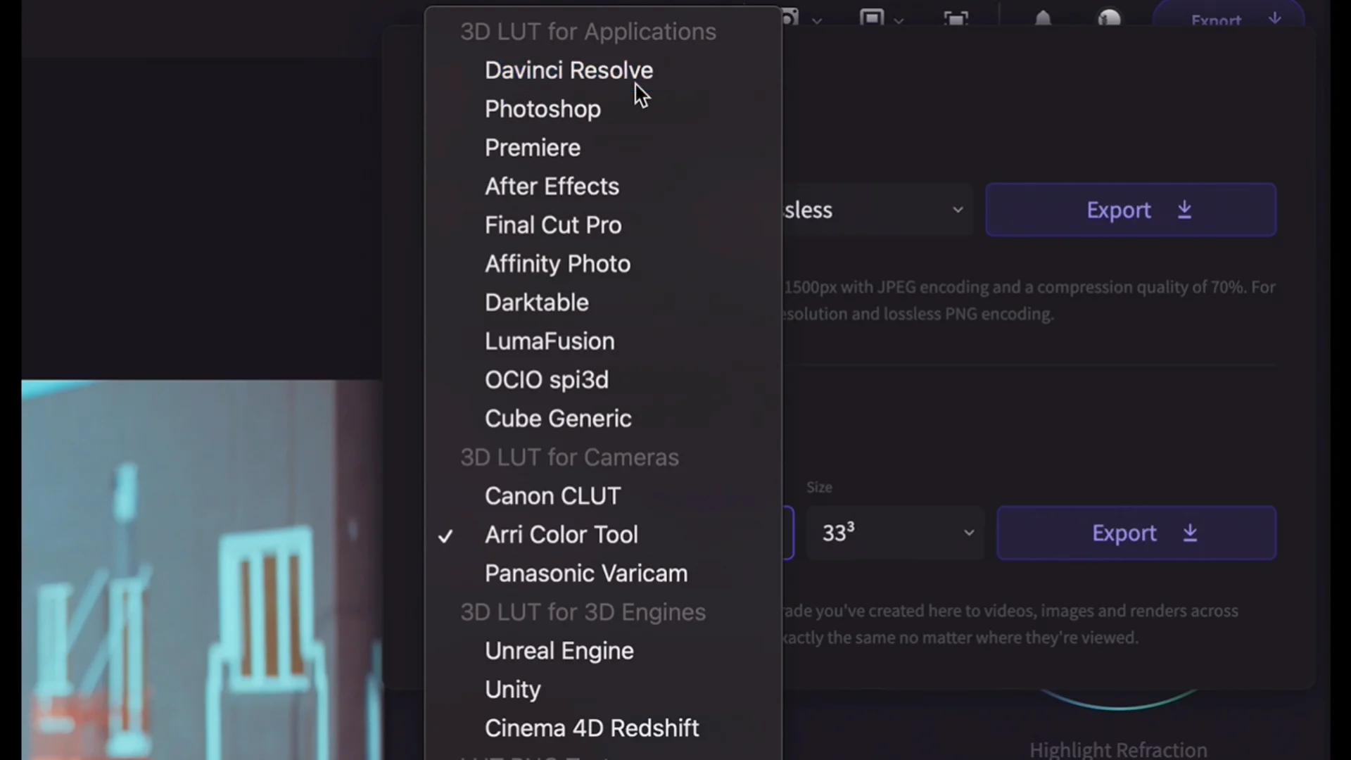 Create 3D LUTs | Color.io User Guide
