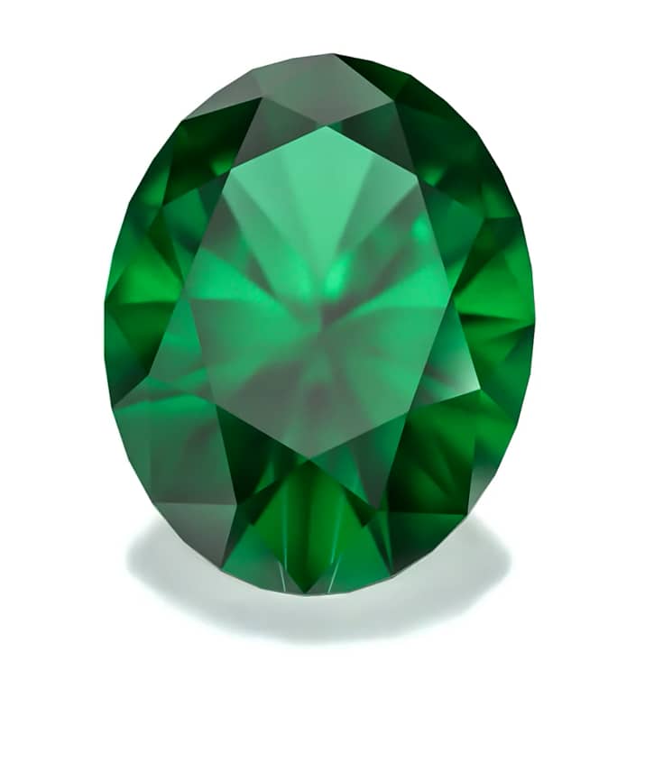 Secret Garden Collection | Three-Stone Ring: white gold, emerald