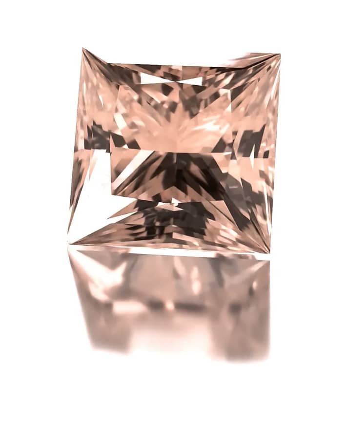 Engagement Ring: rose gold, morganites, diamonds