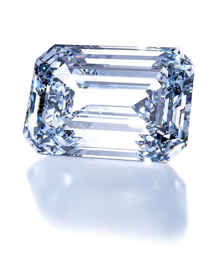 Pure engagement ring: black gold, emerald cut diamond