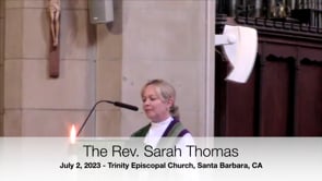 Sermon July 2, 2023: Sarah Thomas