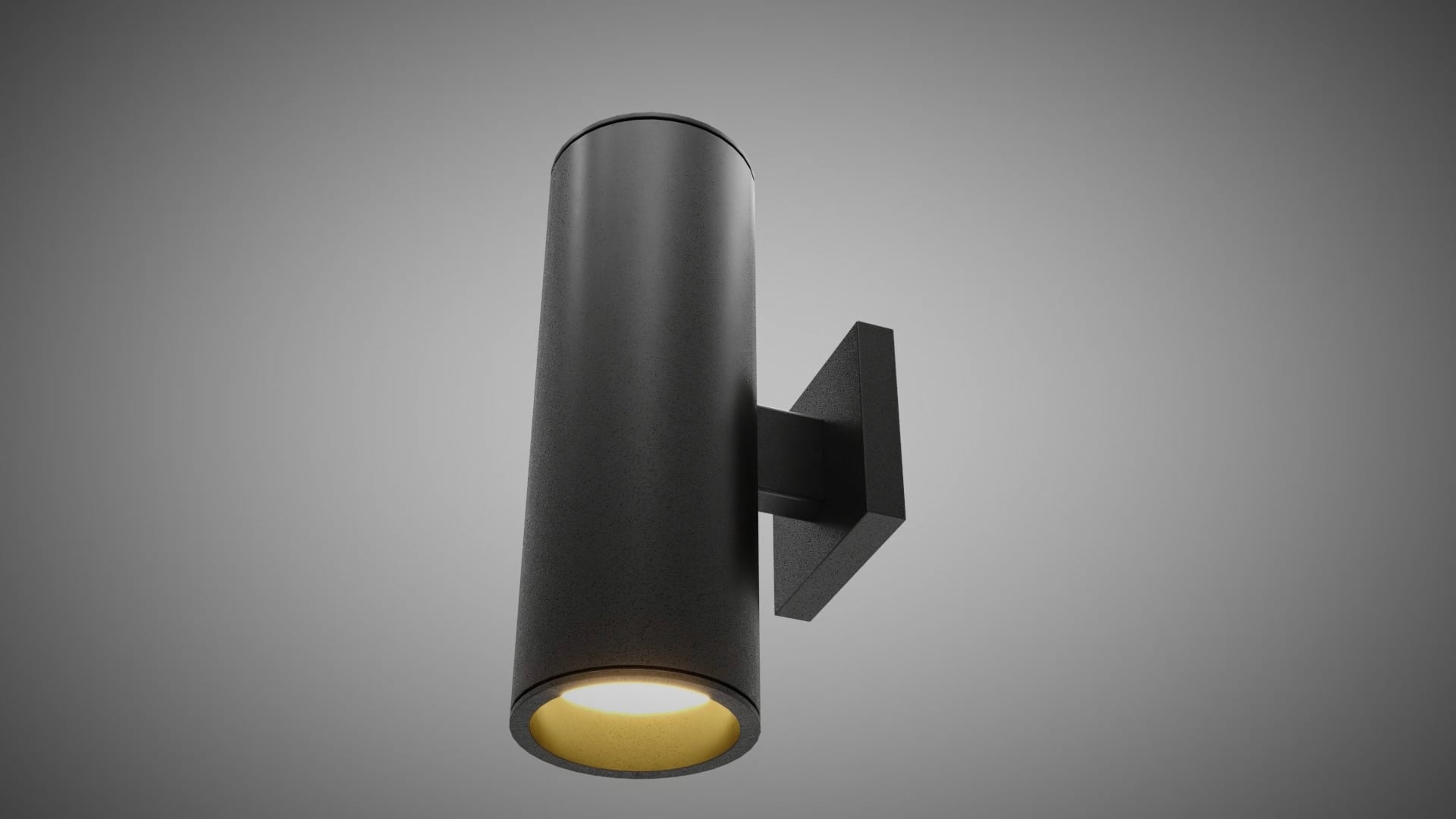 Chiasso 2 Light Dusk to Dawn Black Outdoor Tube Wall Light Modern