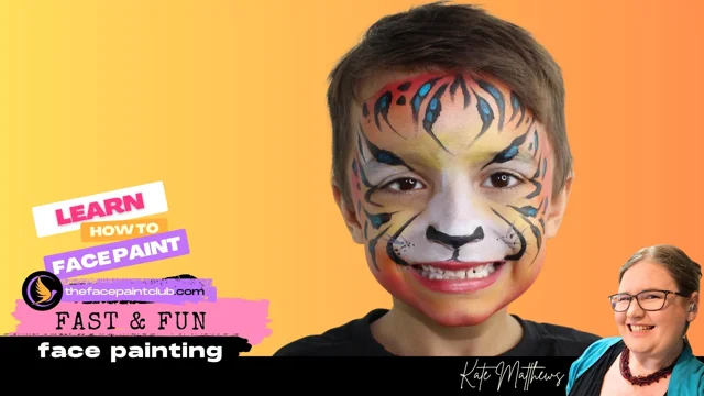 easy tiger face painting designs