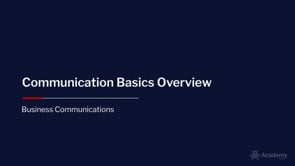 Communication Basics Overview v3