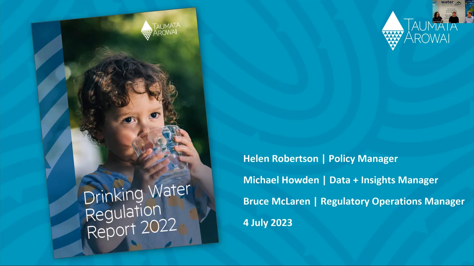 Taumata Arowai Drinking Water Regulation Report 2022 on Vimeo
