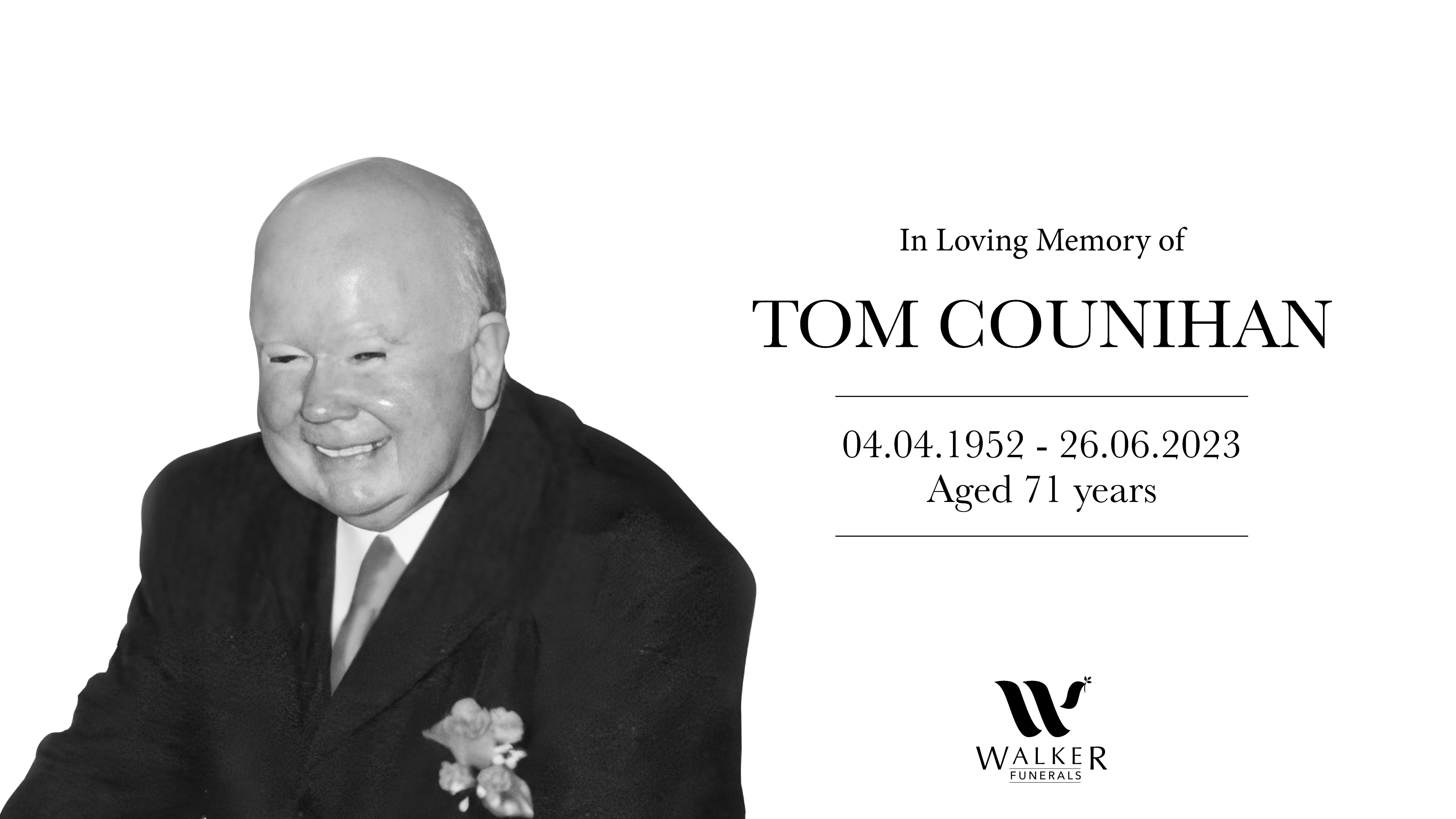 Robert B Walker Funerals - Tom Counihan On Vimeo