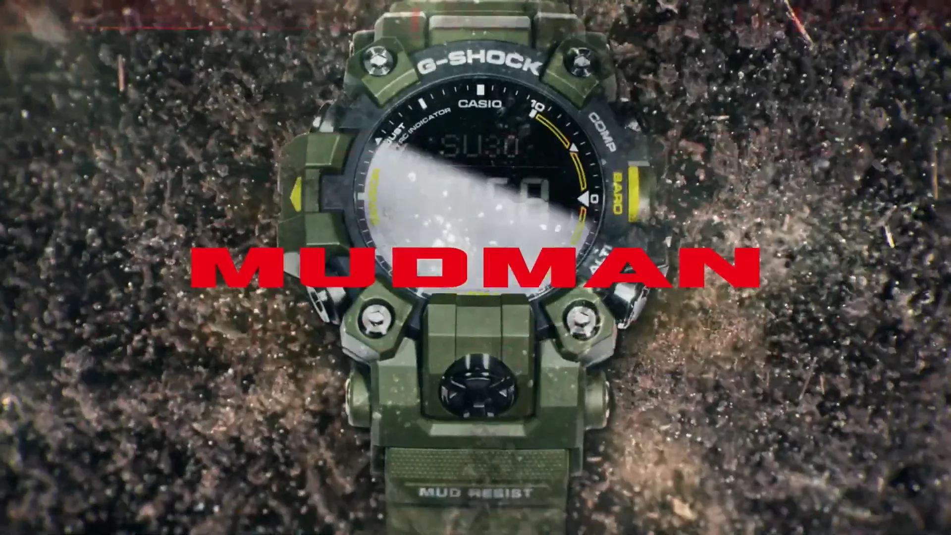 G-SHOCK》MASTER OF G MUDMAN GW-9500-3JF 電波ソーラー カーキ