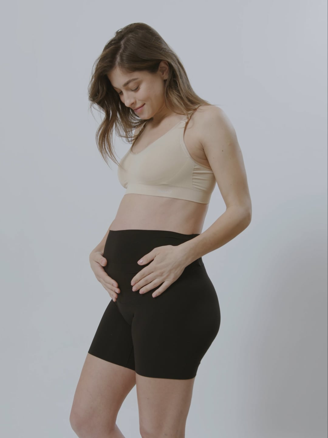 טייץ באורך בייקר עם רצועת תמיכה בבטן
